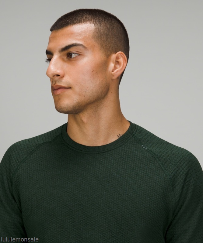 Lululemon Deutschland DELULU667 | Lululemon Deutschland Rainforest Green Engineered Warm Long Sleeve Crew